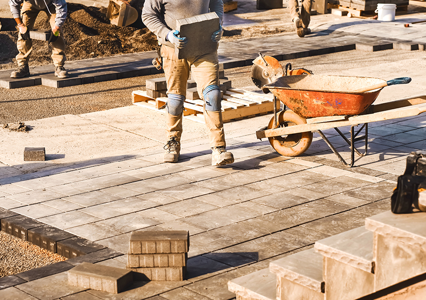 Landscape construction in Milton