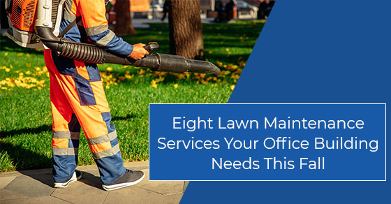 Eight Lawn Maintenance Services Your Office Building Needs This Fall